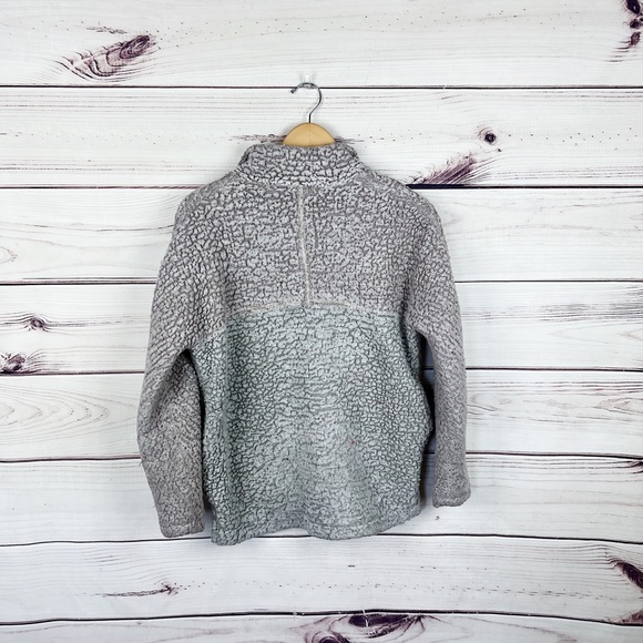 Blue Rain Purple Ombré Sherpa Half Zip Pullover Sz Small - Picture 5 of 6